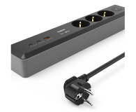 HAMA LISTWA ZASILAJĄCA 3x SCHUKO 1,4M 2xUSB C/A PD 100W - 1313448 - zdjęcie 3
